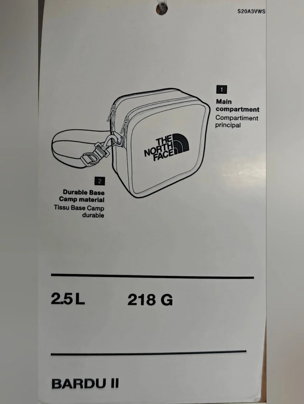 The North Face Explore Bardu II Crossbody bag, peak purple